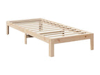 Cadre de lit sans matelas 90x200 cm bois de pin massif WZKJ66285