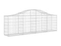 Paniers à gabions arqués 4 pièces 200x30x60/80 cm Fer renforcé OSLI56833