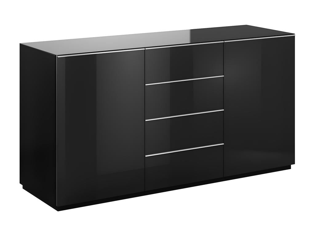 Buffet 2 portes 4 tiroirs Dekonao Noir EVNS51915