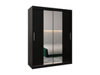 Armoire Dekonao 1 À Portes Coulissantes 200/150/62 2 portes Noir/Noir IWXT75494