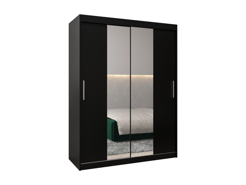 Armoire Dekonao 1 À Portes Coulissantes 200/150/62 2 portes Noir/Noir IWXT75494