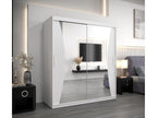 ARMOIRE Dekonao À PORTES COULISSANTES 200/180/62 2 Portes Blanc/Blanc UIZQ92829