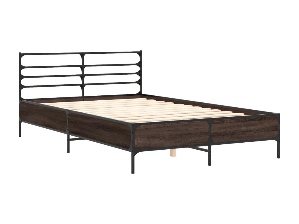 Cadre de lit sans matelas chêne marron 120x200 cm ZZLW46339