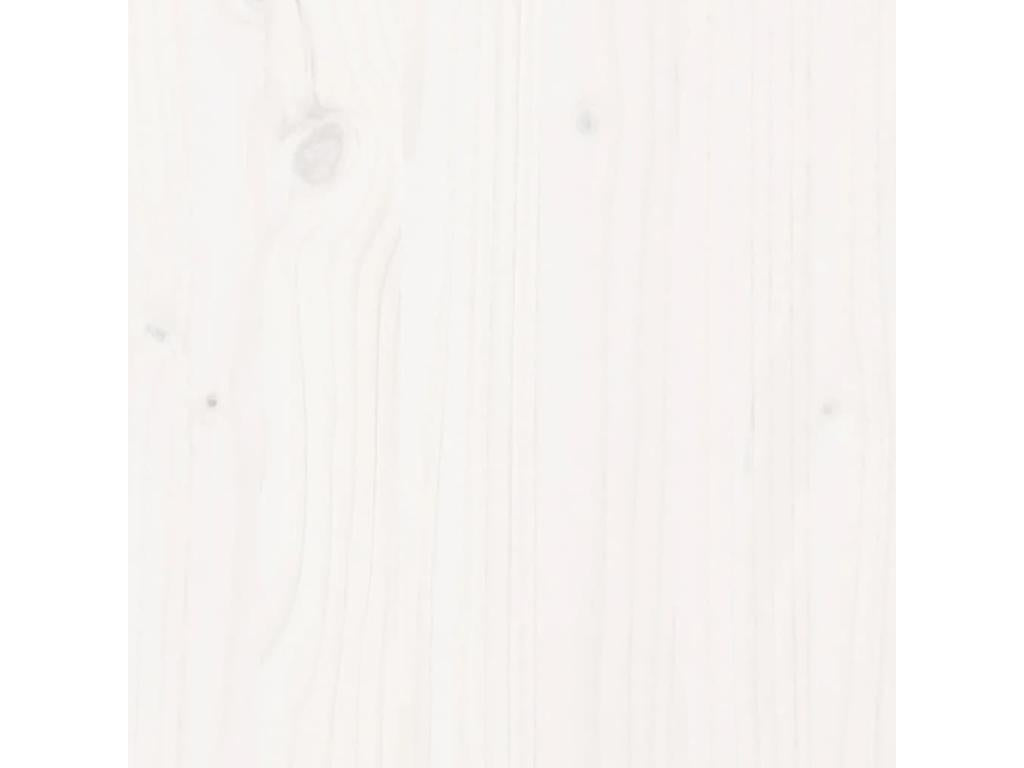 Salon de jardin 5 pièces blanc bois massif de pin OSYJ13289