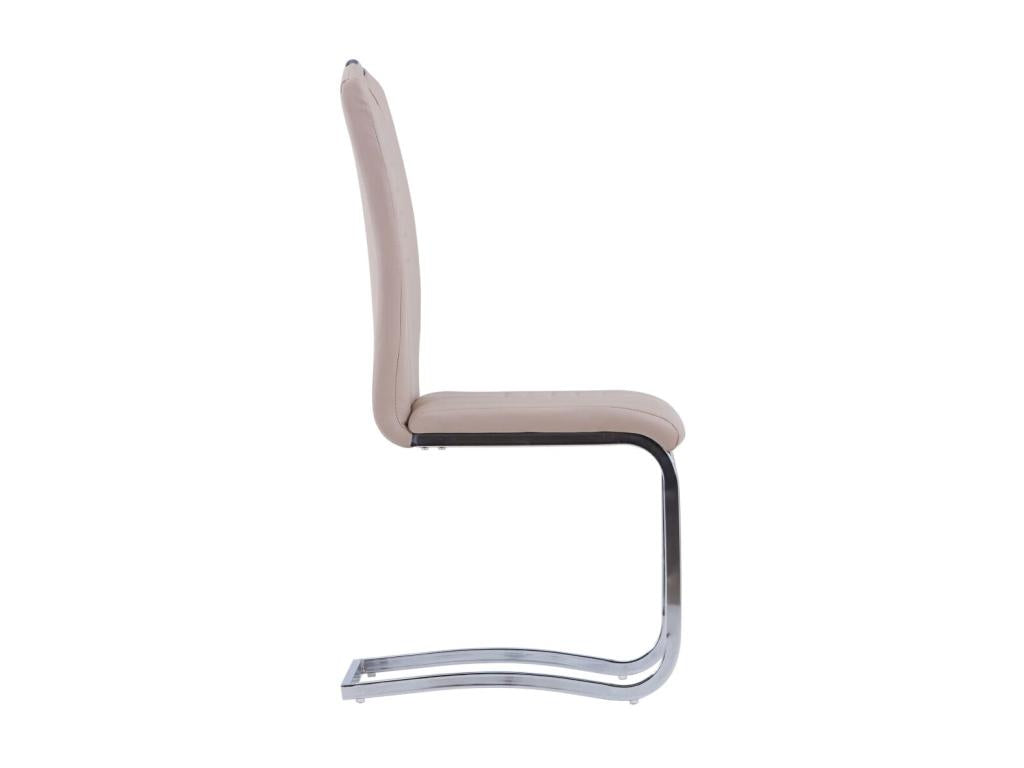 Ensemble de salle à manger 11 pcs Similicuir Cappuccino 2 QZIX52084