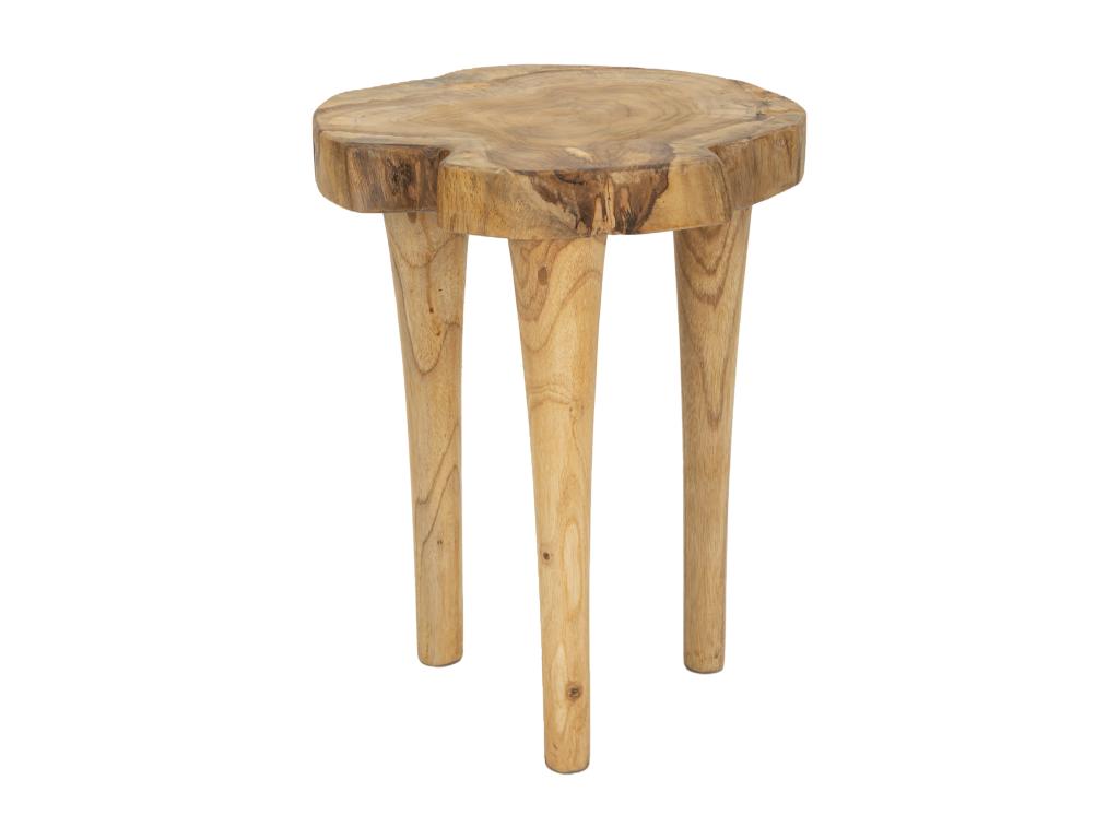 Tabouret en bois recyclé 40x32x42 cm. EGRH47123