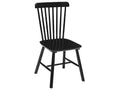 Lot de 2 chaises en bois coloris noir - Longueur 46.5 x Profondeur 52 x Hauteur 87 cm HWHP26496