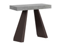 Console extensible 90x40/300 cm Diamante Gris Béton cadre Ours LKOT83935
