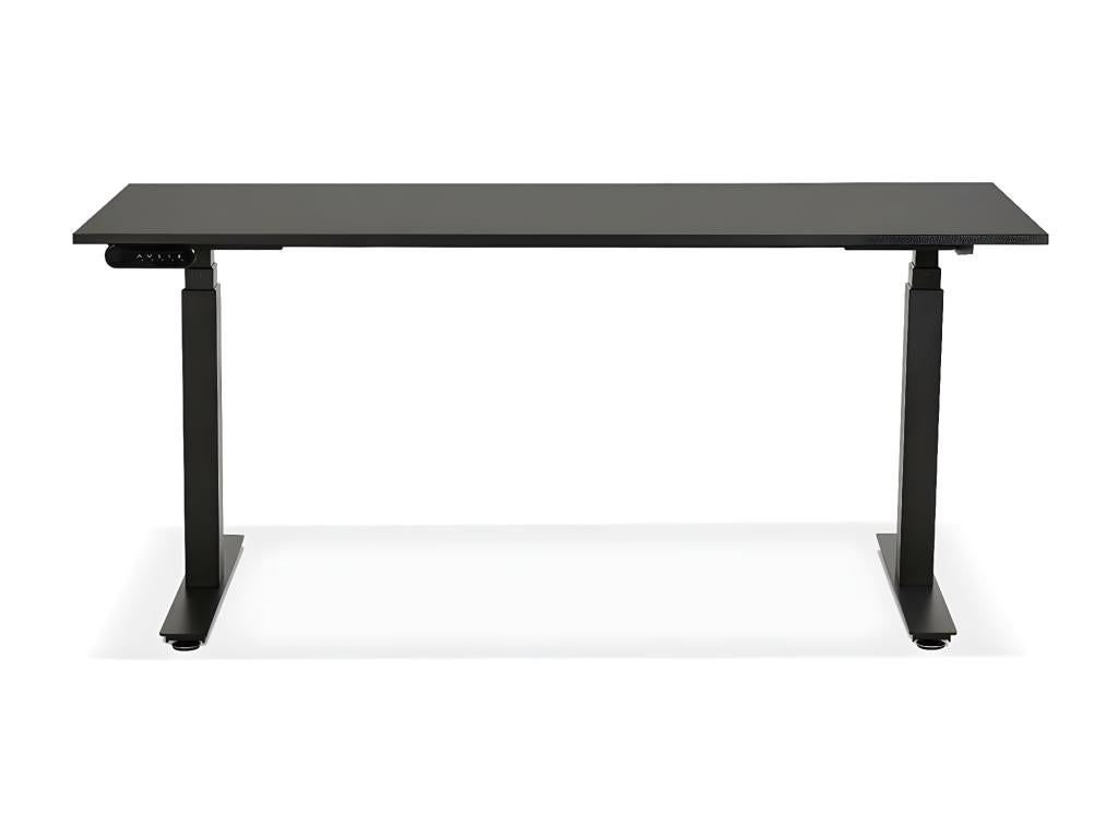 Bureau Design Réglable Électrique 160cm Noir CAHU42006