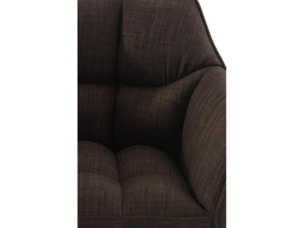 Lot de 2 Tabouret de bar - Tissu / Métal - Marron - Dekonao WRXC99738