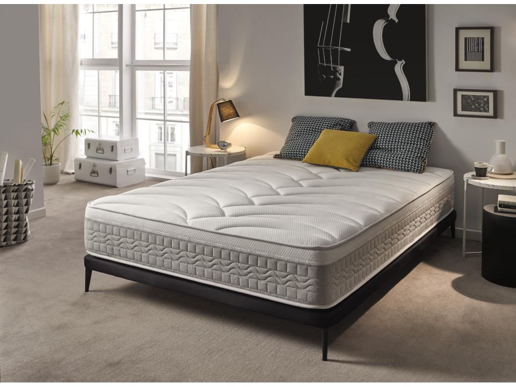 Matelas Dekonaoélastique Luxe Dekonao Argent H30 100x200 30cm/2 ZOXS68557
