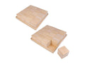 2 plateaux et 32 ​​cubes en bois - 26,5x26,5x6,5 cm QWPA81676