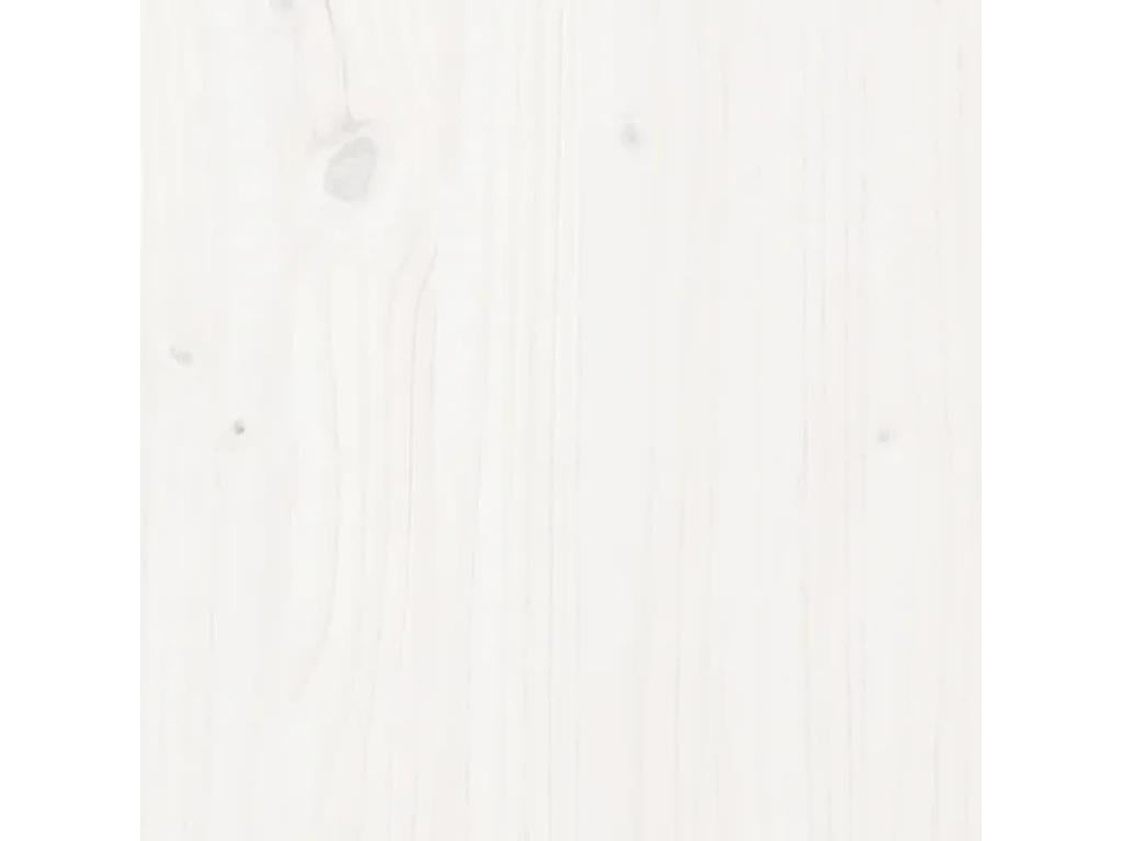 Salon de jardin 6 pcs avec coussins blanc bois massif ZZFS56330