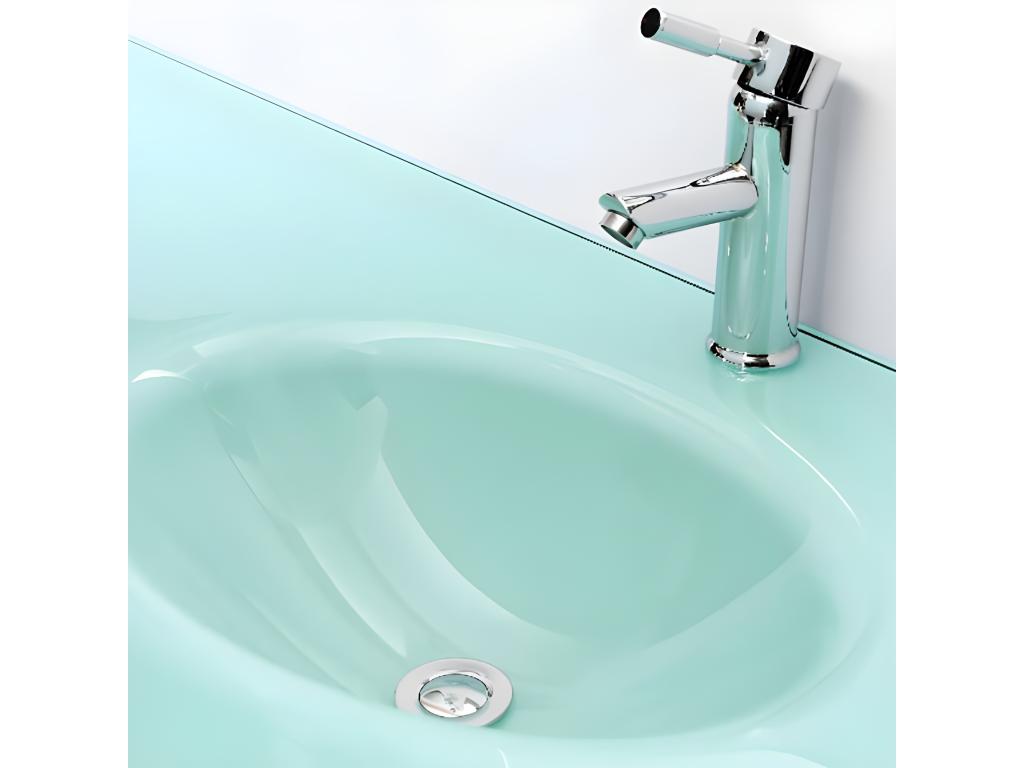 Meuble de Salle de Bain noir 151 cm Lavabo inclus – Dekonao AECJ64452