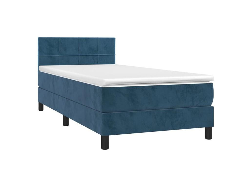 Sommier à Dekonao de lit avec matelas Bleu foncé 100x200 RZXQ26085