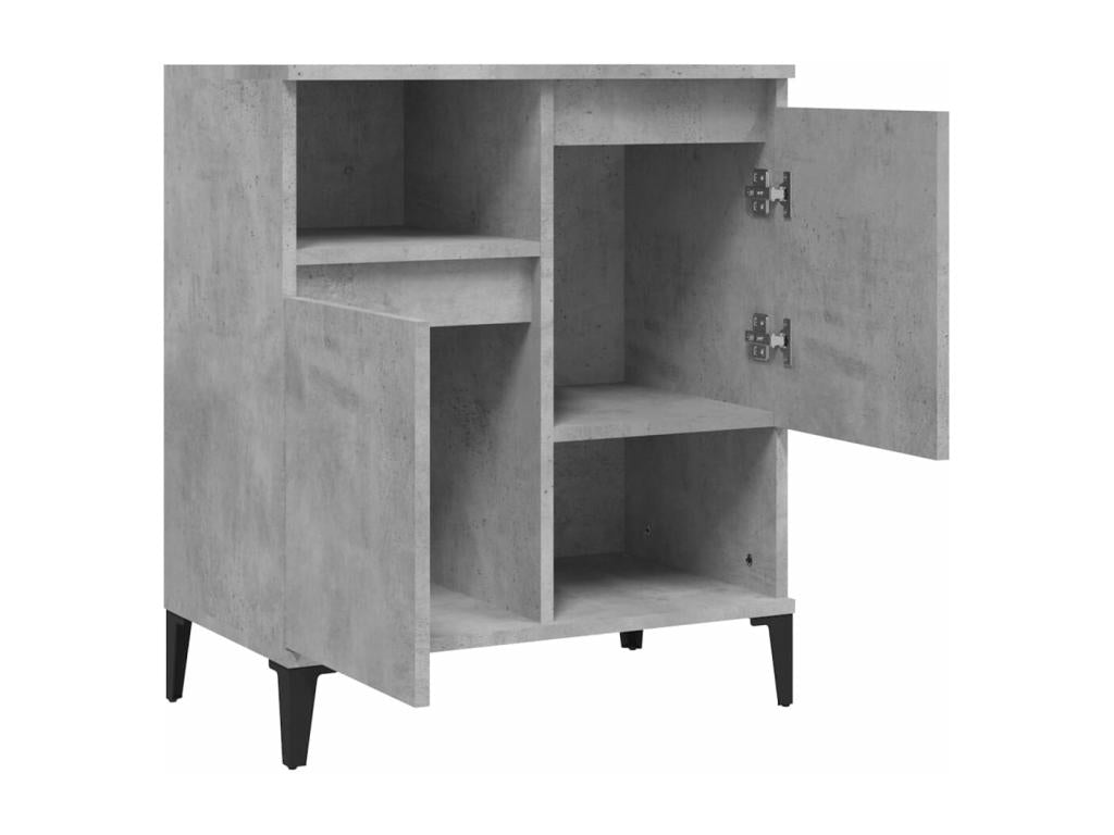 Buffet Gris béton 60x35x70 cm Bois d'ingénierie KLLE09412