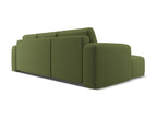 Canapé d'angle gauche convertible en tissu chenille - verte bouteille - Dekonao UAQZ32328