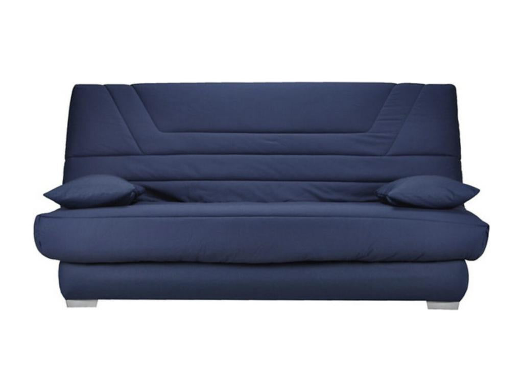 Banquette Clic Clac tissu matelas Dekonao 14cm avec rangement Dekonao-Couleur Bleu canard-130x190 ITRZ37649