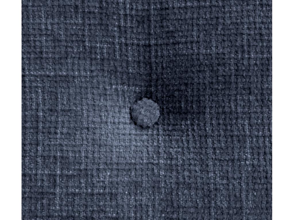 Dekonao Tête de lit en laine naturelle avec Boutons 135x105cm avec pieds Lits 120/135 - Bleu DLFA29325