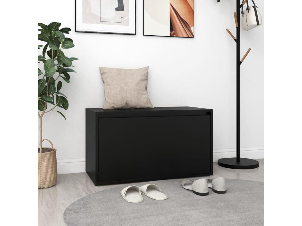 Banc d'entrée 80x40x45 Noir IAYM46342