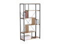 Bibliothèque avec étagères 6 niveaux H160 cm NUAS88560
