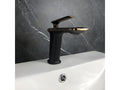 Robinet mitigeur lavabo Noir / Or rose - Dekonao ZFRK59894