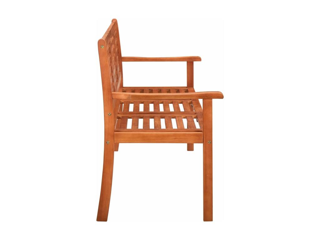 Banc de jardin 3 places avec coussin 150 cm Bois d'eucalyptus UZFF82240