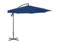 Parasol déporté avec mât en acier 300 cm Bleu azuré PYUY63447