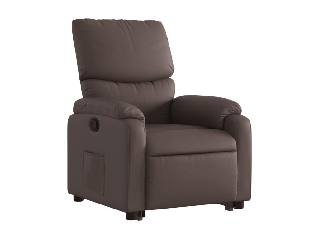 Fauteuil inclinable marron similicuir ATCK64150