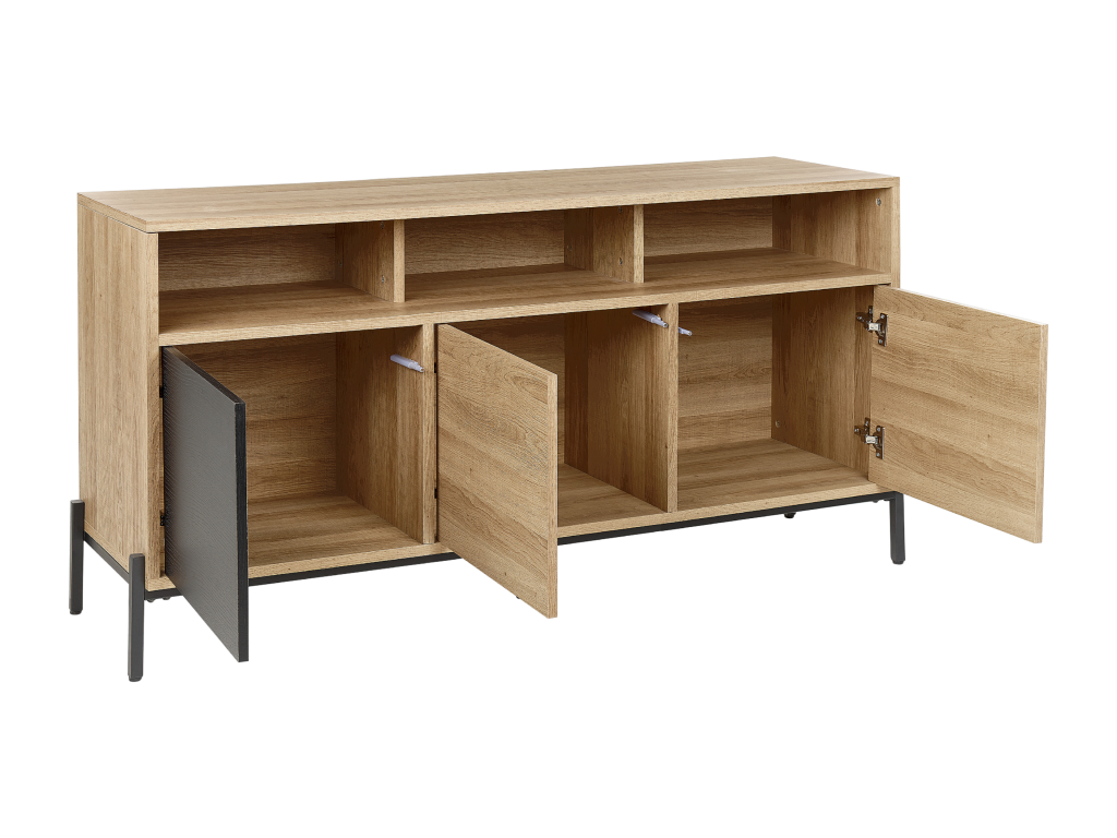 Commode Dekonao 76 cm Marron/noir JFFC22521