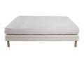 Ensemble Matelas mousse ECO - 140x190cm - mousse - 14 cm et Sommier Blanc AXGF12943