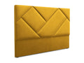 Ligniva - Tête de lit Ligniva 180x120cm en velours jaune - 180x8x120cm TMIL68891