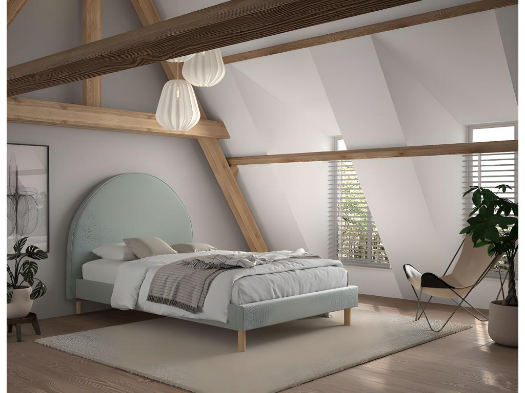 Cadre de lit Ligniva BF009 140x200 cm Vert SGOP77929