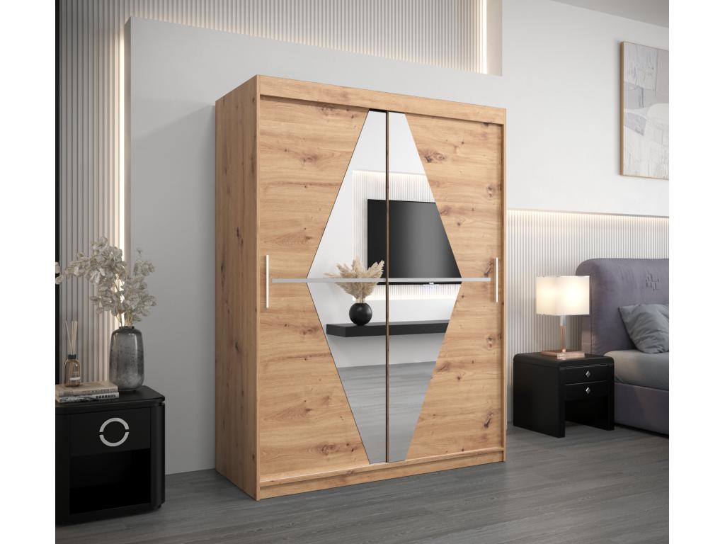 Armoire Dekonao À Portes Coulissantes 200/150/62 2 portes Dekonao LOOC41006