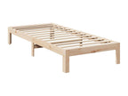 Cadre de lit sans matelas 90x200 cm bois de pin massif WZKJ66285