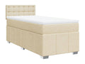 Sommier à Dekonao de lit avec matelas Crème 90x200 cm Tissu BUJC98424