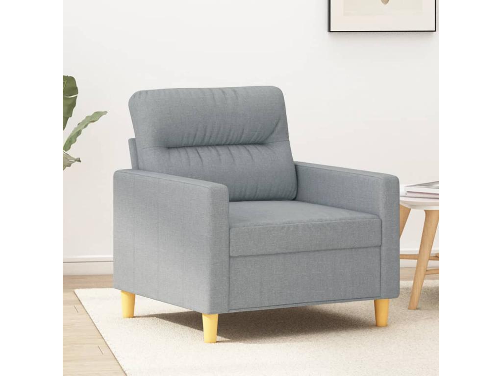 Fauteuil Gris clair 60 cm Tissu UQNS78480