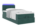 Cadre de lit Dekonao avec matelas vert foncé 80x200 cm velours XDEI45911