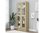 Armoire à vitrine Chêne Dekonao 82,5x30,5x185,5 cm Aggloméré JWDB74896