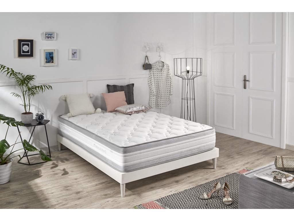 Matelas Dekonao Luxury Tourmaline 80x180 Hauteur 25cm /-2 face Dekonaoérieure 4 cm de Dekonaoélastique Supersoft APFR47002