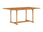 Dekonao Premium - Table de jardin 150x90x75 cm Bois de teck massif LUIK59083