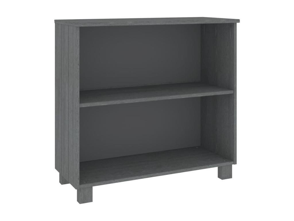 Buffet Gris foncé 85x35x80 Bois massif de pin 2 ARSV90289