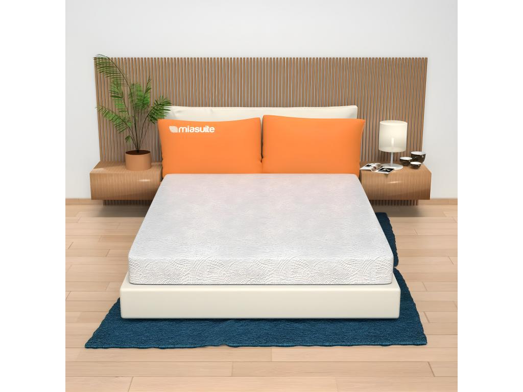 Matelas de canapé-lit déhoussable 150x200 Hauteur 14 cm - en Waterfoam orthopédique indéformable - Sim KTEA48253