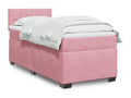 Sommier à Dekonao de lit avec matelas Rose 90x190 cm Velours PWPH25469