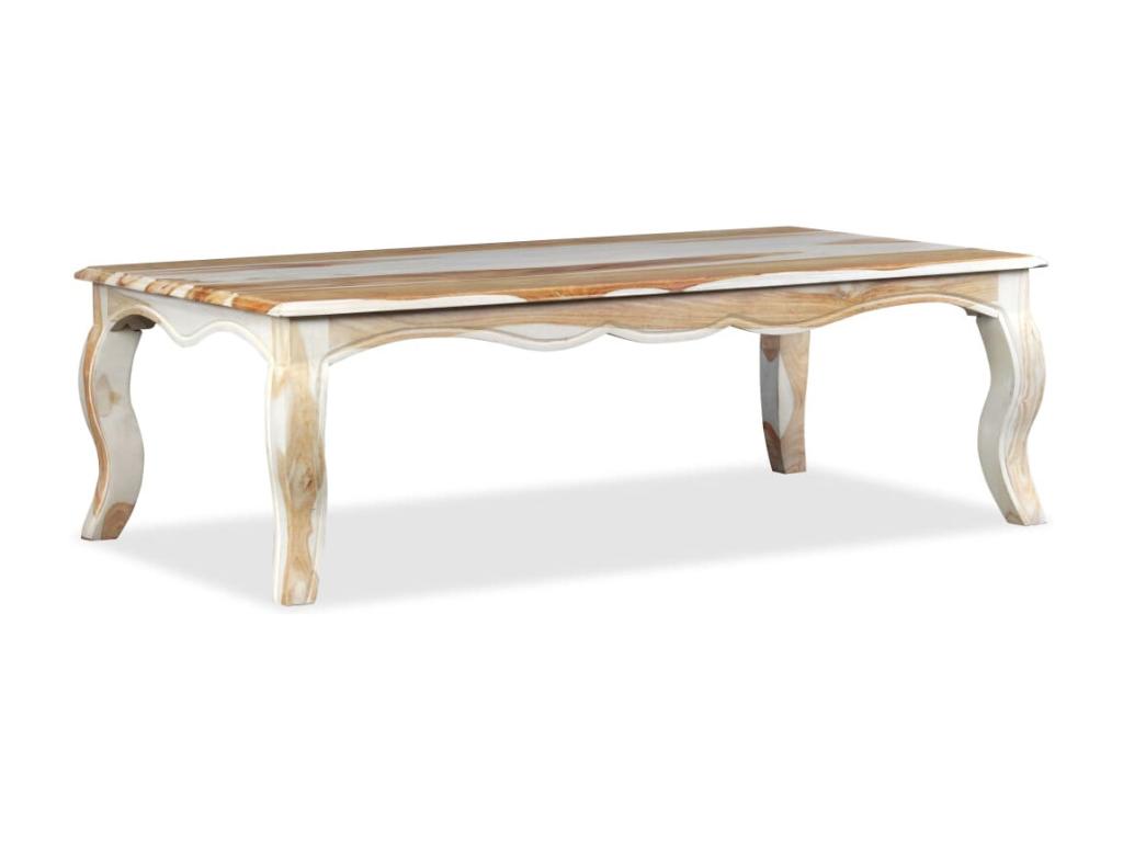 Table basse Bois massif 110x60x35 cm XUIL53818