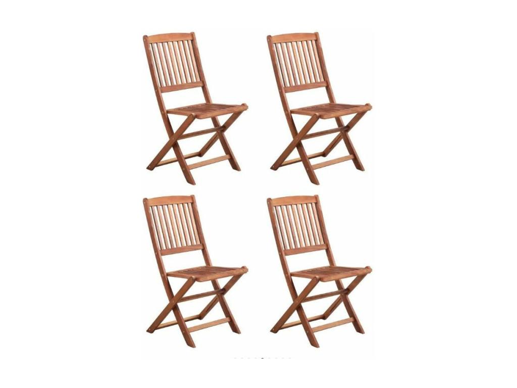 Table ovale et 4 chaises de jardin Dekonao clair Dekonao OQLP67317
