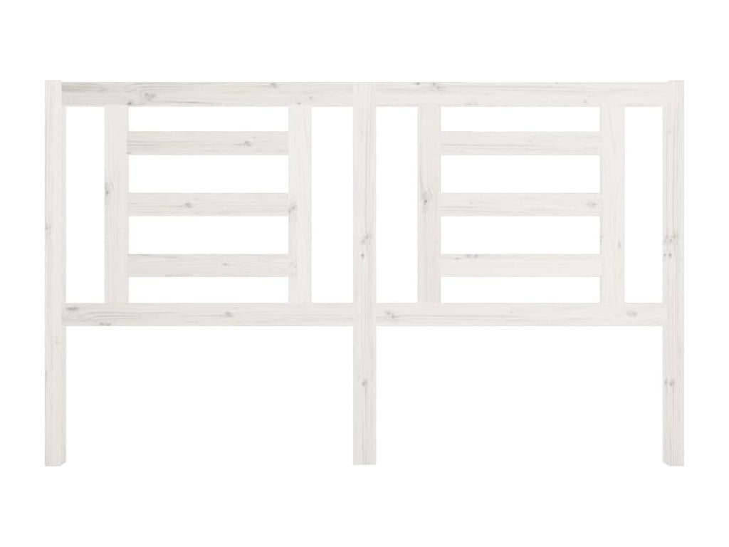 Tête de lit Blanc 166x4x100 Bois de pin massif NECC64374
