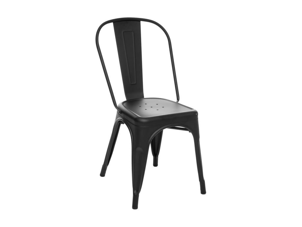 Chaise de table en Acier Noir style industriel 85 cm RPLF52863