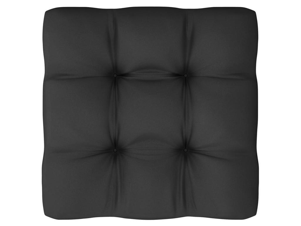 Salon de jardin 10 pcs avec coussins Noir Bois de pin massif 20 XFHC91020