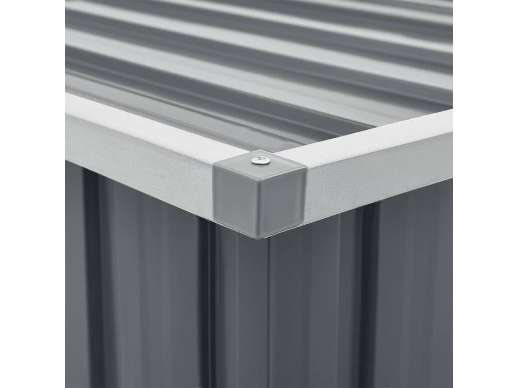 Boîte de rangement de jardin Gris 149x99x93 cm KGFG35046